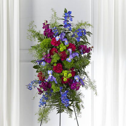 Heavenly Skies Standing Spray –  Paiges Petals Floral Design, Stanton MI