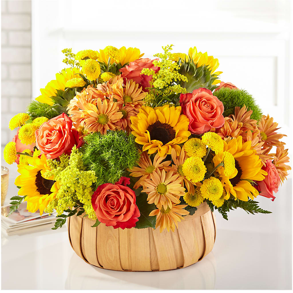Harvest Sunflower Basket –  Paiges Petals Floral Design, Stanton MI
