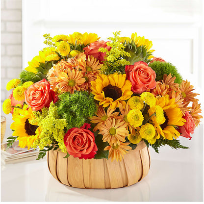 Harvest Sunflower Basket –  Paiges Petals Floral Design, Stanton MI