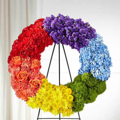 Circle of Love Wreath –  Paiges Petals Floral Design, Stanton MI