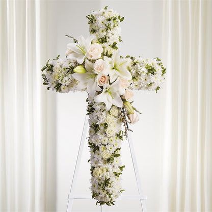 Spiritual Guidance Standing Spray –  Paiges Petals Floral Design, Stanton MI