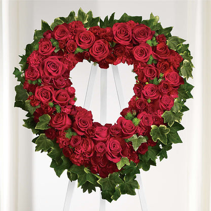 Wholehearted Standing Spray –  Paiges Petals Floral Design, Stanton MI