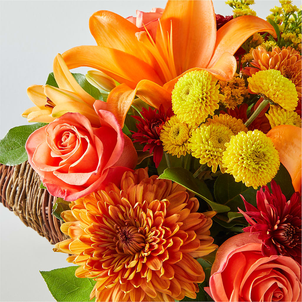 Bouquet of Blessings Cornucopia –  Paiges Petals Floral Design, Stanton MI