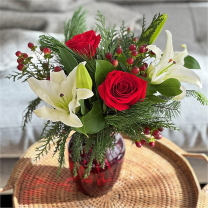 Evergreen Delight Bouquet –  Paiges Petals Floral Design, Stanton MI