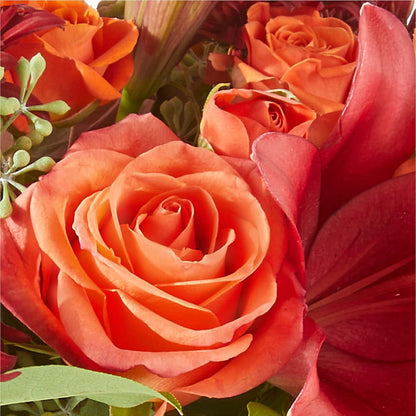 Crimson Leaves Bouquet –  Paiges Petals Floral Design, Stanton MI