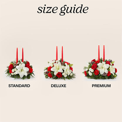 Seasonal Festivities Centerpiece –  Paiges Petals Floral Design, Stanton MI
