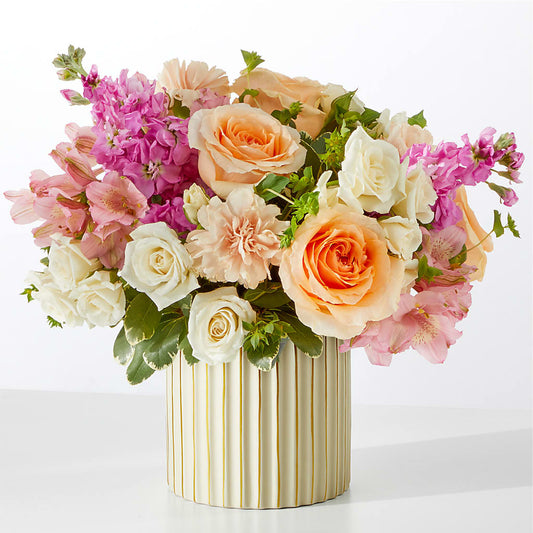 Paradise Bouquet with Ivory Vase –  Paiges Petals Floral Design, Stanton MI