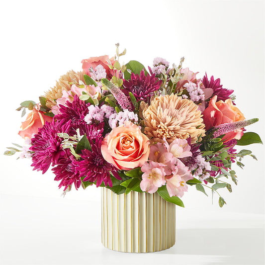 Berry Cobbler Bouquet with Ivory Vase –  Paiges Petals Floral Design, Stanton MI