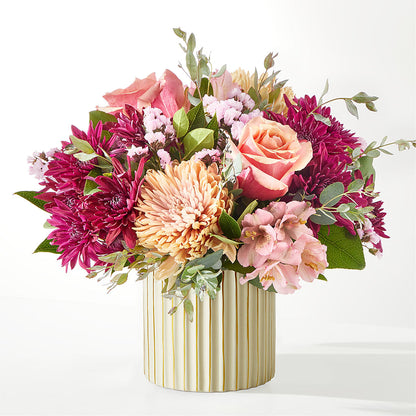 Berry Cobbler Bouquet with Ivory Vase –  Paiges Petals Floral Design, Stanton MI