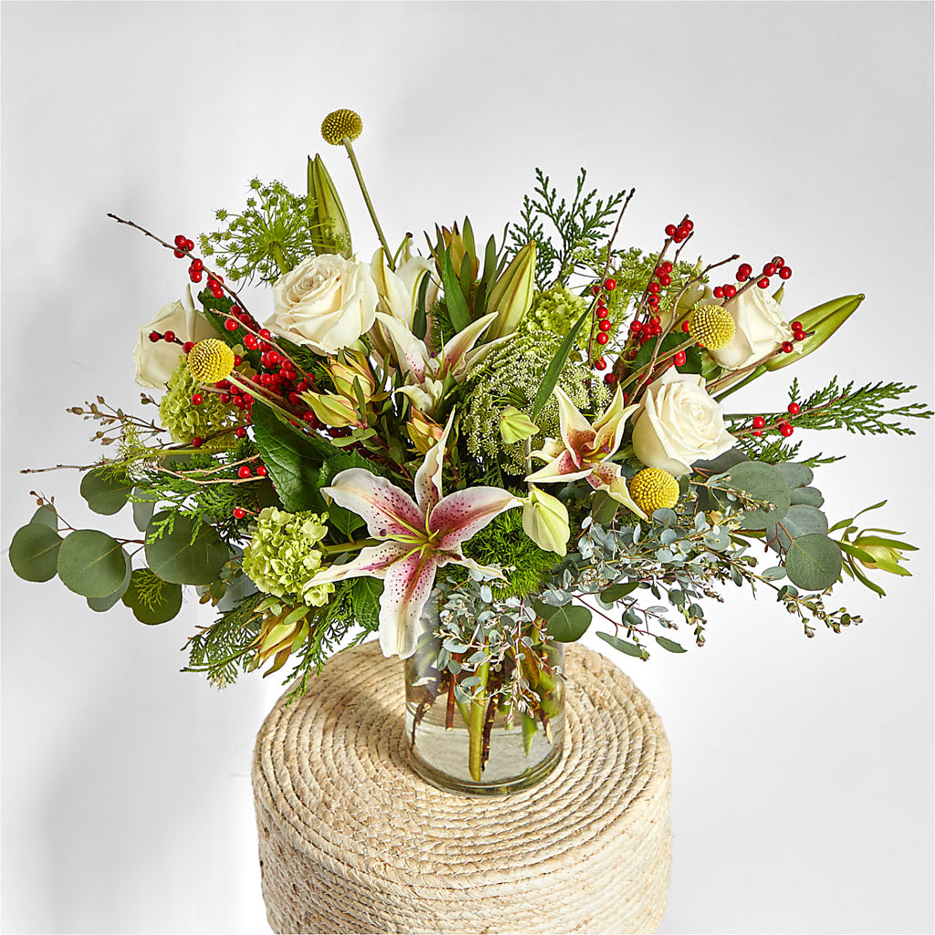 Berry & Bright Bouquet –  Paiges Petals Floral Design, Stanton MI