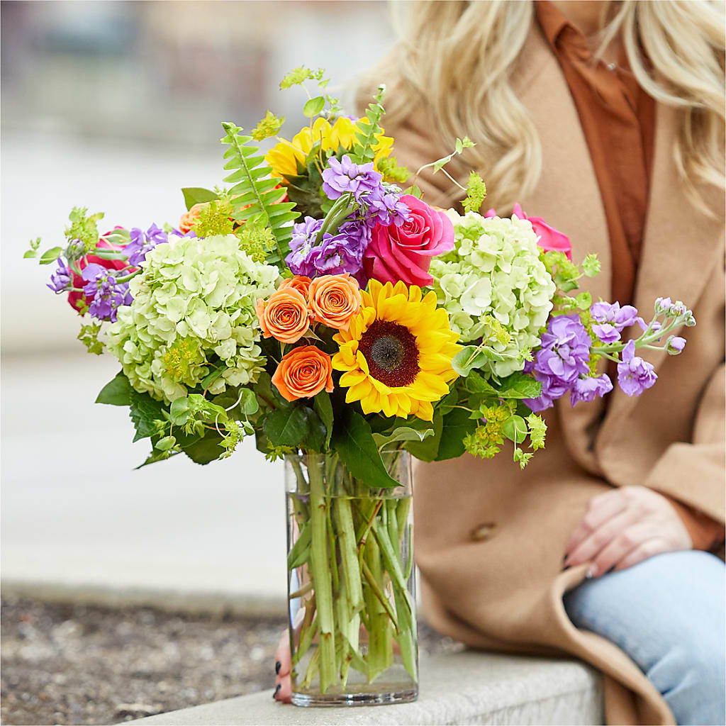 Vibrant Greetings Bouquet –  Paiges Petals Floral Design, Stanton MI