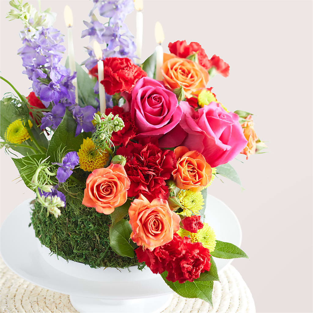 Best Year Yet Floral Cake –  Paiges Petals Floral Design, Stanton MI