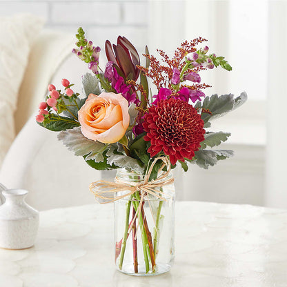 Moody Hues Bouquet –  Paiges Petals Floral Design, Stanton MI