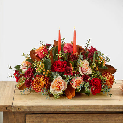 Gather Near Centerpiece –  Paiges Petals Floral Design, Stanton MI