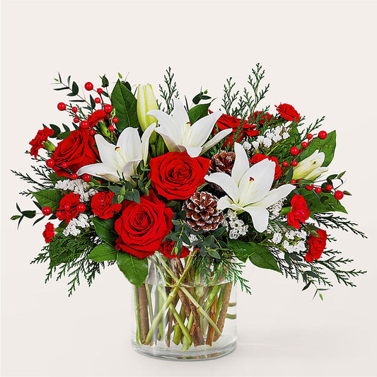 Best in Snow Bouquet –  Paiges Petals Floral Design, Stanton MI