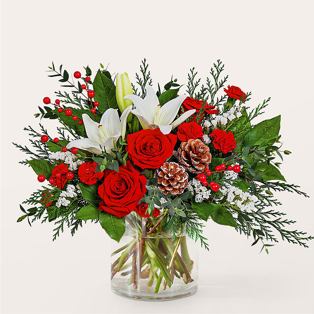 Best in Snow Bouquet –  Paiges Petals Floral Design, Stanton MI
