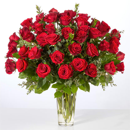Forever Yours Fifty Stem Red Rose Bouquet –  Paiges Petals Floral Design, Stanton MI