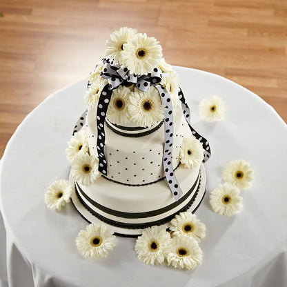 Simple Sophistication Cake Décor –  Paiges Petals Floral Design, Stanton MI