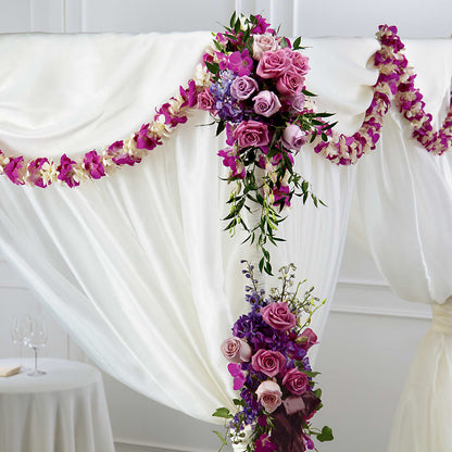 Color & Light Chuppah Decor –  Paiges Petals Floral Design, Stanton MI
