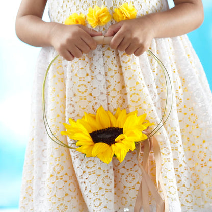 Sweet Sunshine Flower Girl Bouquet –  Paiges Petals Floral Design, Stanton MI