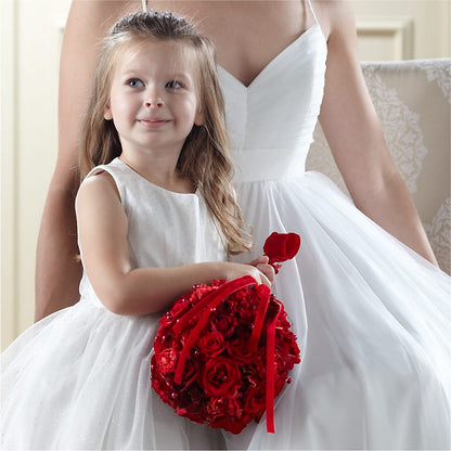 Pure at Heart Flower Girl Arrangement –  Paiges Petals Floral Design, Stanton MI