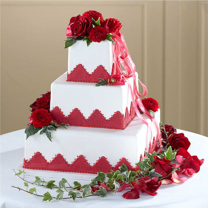 Forever Happiness Cake Decor –  Paiges Petals Floral Design, Stanton MI