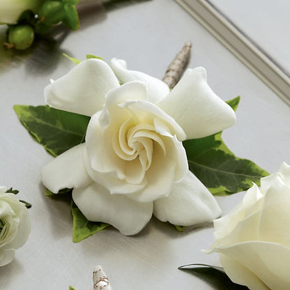 Gardenia Boutonniere –  Paiges Petals Floral Design, Stanton MI